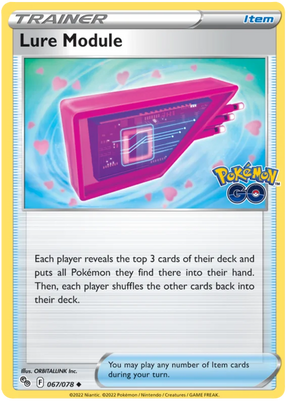 Lure Module Pokemon GO Card Singles 067/078