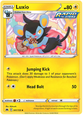 Luxio 041 Crown Zenith Pokemon Card Single