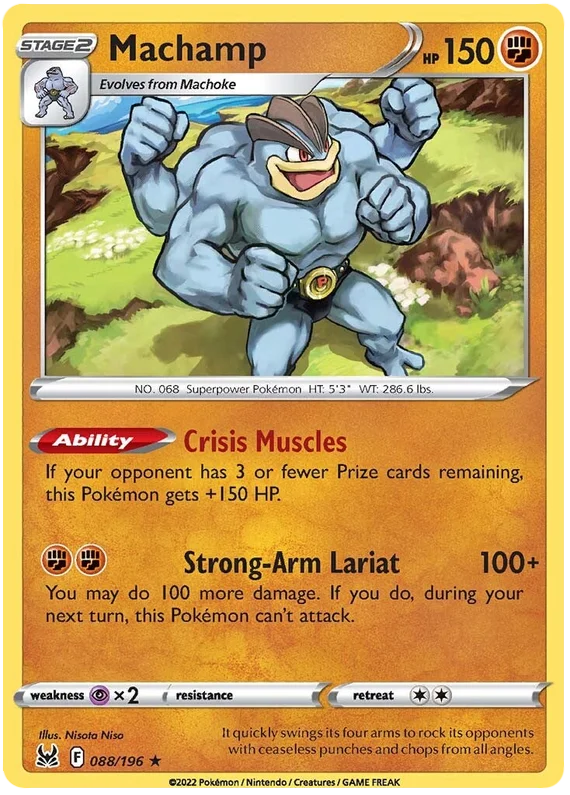 Machamp Lost Origin Pokemon Single Card 088/196