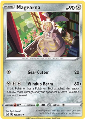 Magearna Lost Origin Pokemon Single Card 128/196