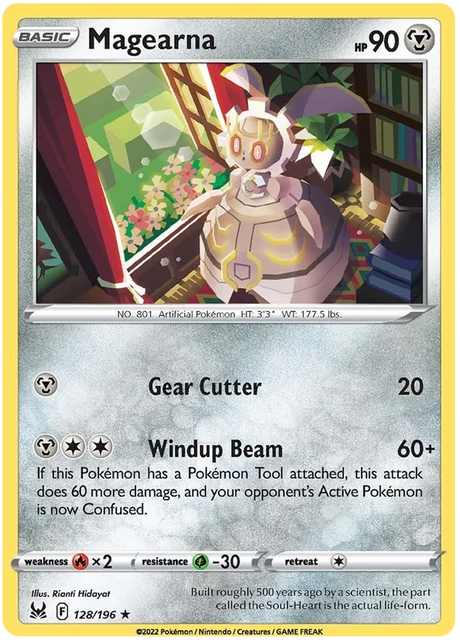 Magearna Lost Origin Pokemon Single Card 128/196