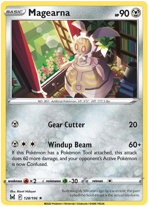 Magearna Lost Origin Pokemon Single Card 128/196