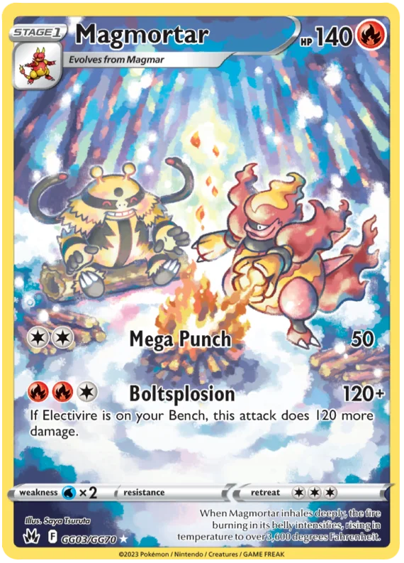 Magmortar Crown Zenith Galarian Gallery Pokemon Card Single