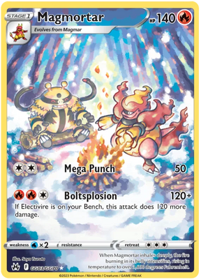 Magmortar Crown Zenith Galarian Gallery Pokemon Card Single