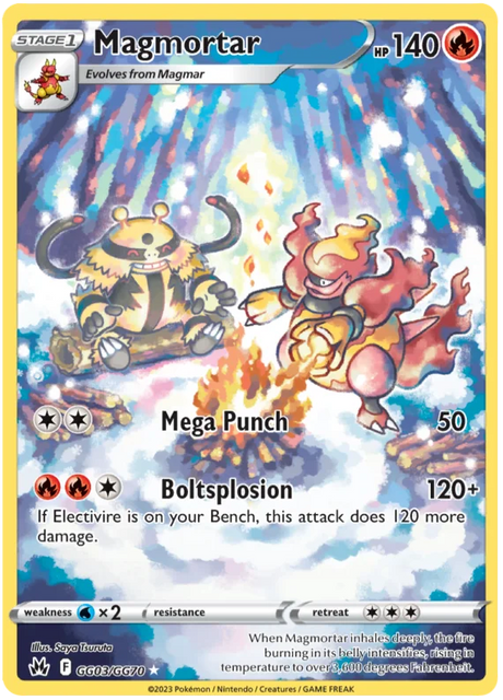 Magmortar Crown Zenith Galarian Gallery Pokemon Card Single