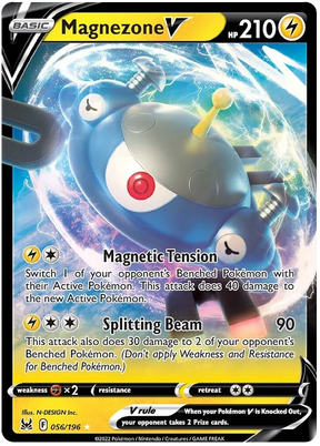 Magnezone V Lost Origin Pokemon Single Card 056/196