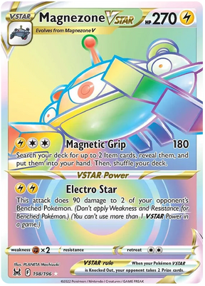 Magnezone VSTAR (Secret) Lost Origin Pokemon Single Card 198/196