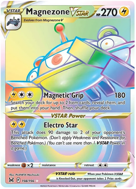 Magnezone VSTAR (Secret) Lost Origin Pokemon Single Card 198/196