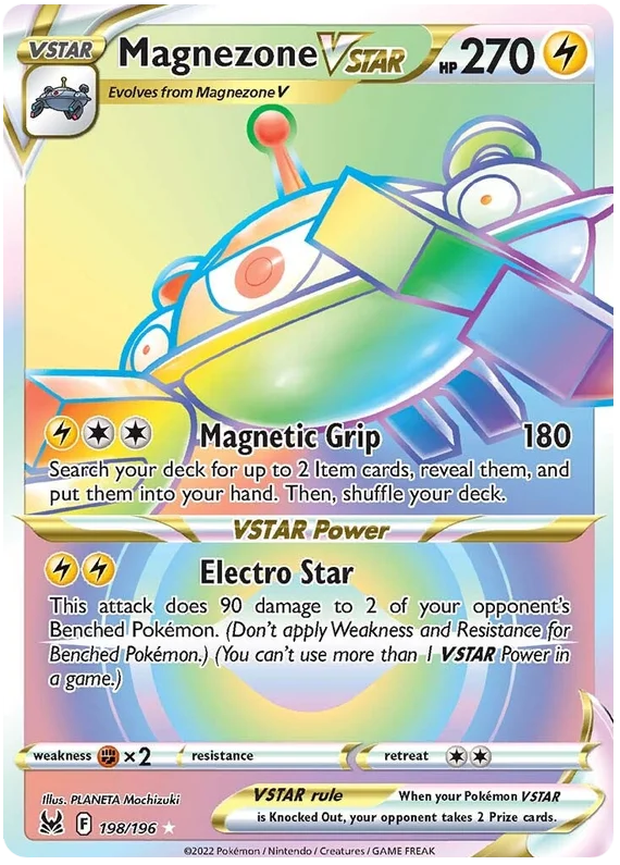 Magnezone VSTAR (Secret) Lost Origin Pokemon Single Card 198/196