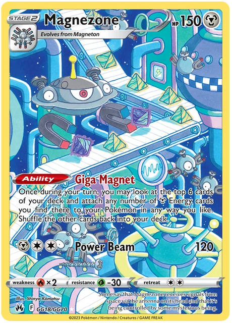 Magnezone Crown Zenith Galarian Gallery Pokemon Card Single
