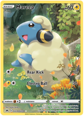 Mareep Crown Zenith Galarian Gallery Pokemon Card Single
