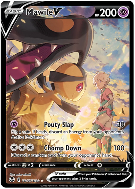Mawile V Silver Tempest Pokemon Single TG17/TG30
