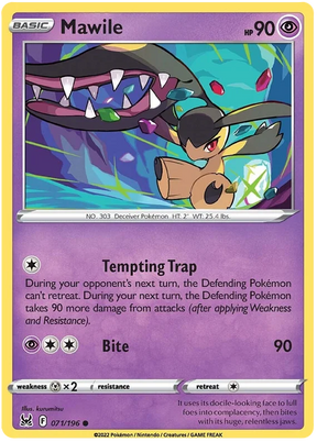 Mawile Lost Origin Pokemon Single Card 071/196