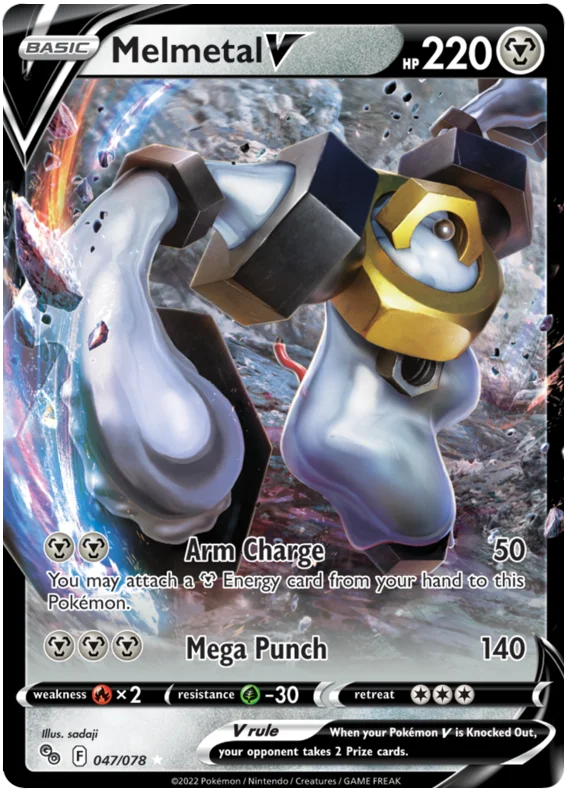 Melmetal V Pokemon GO Card Singles 047/078