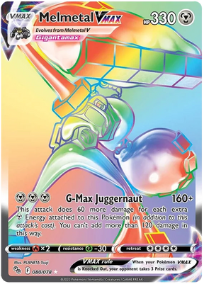 Melmetal VMAX (Secret) Pokemon GO Card Singles 080/078