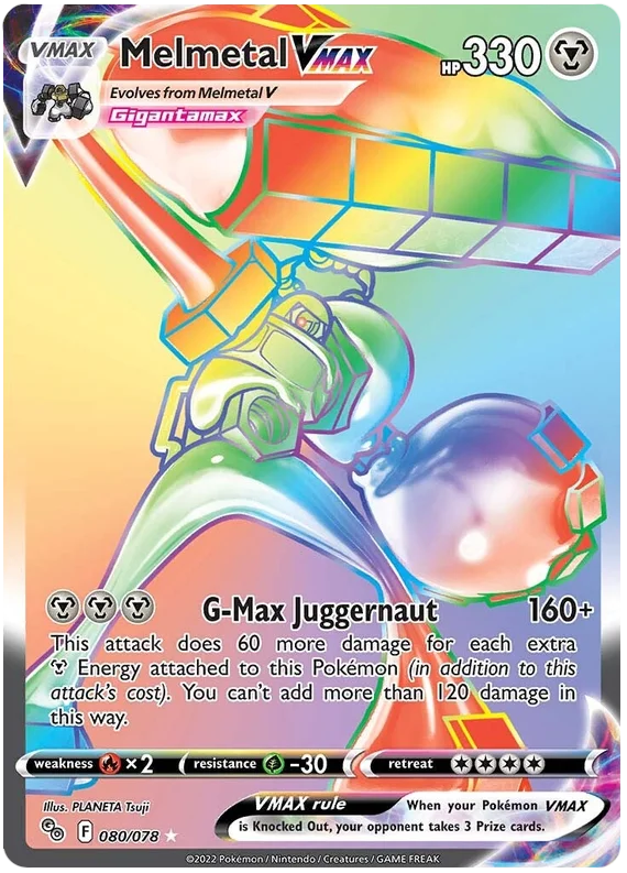 Melmetal VMAX (Secret) Pokemon GO Card Singles 080/078