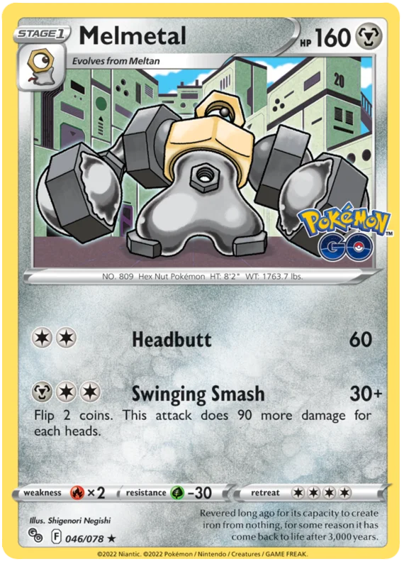 Melmetal Pokemon GO Card Singles 046/078