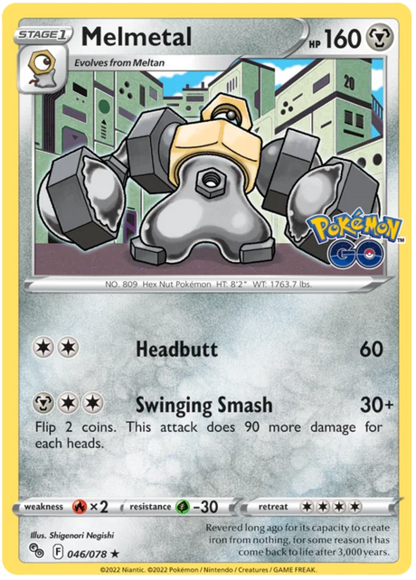 Melmetal Pokemon GO Card Singles 046/078