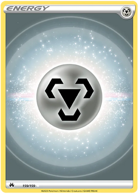 Metal Energy Textured Full Art Crown Zenith Pokemon Card Single