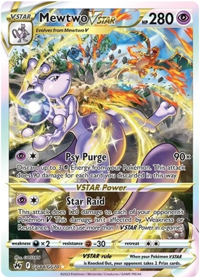 Mewtwo VSTAR Crown Zenith Galarian Gallery Pokemon Card Single