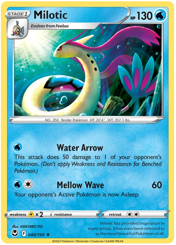 Milotic Silver Tempest Pokemon Card Single