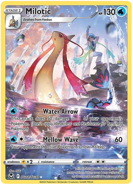 Milotic Silver Tempest Pokemon Single TG02/TG30