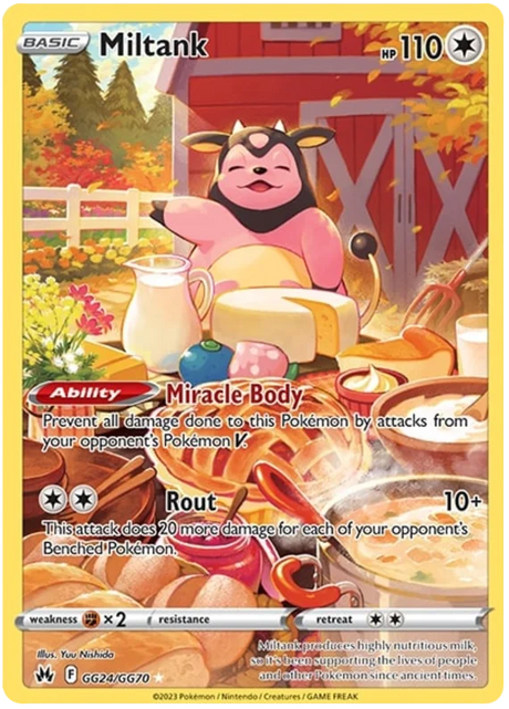 Miltank Crown Zenith Galarian Gallery Pokemon Card Single