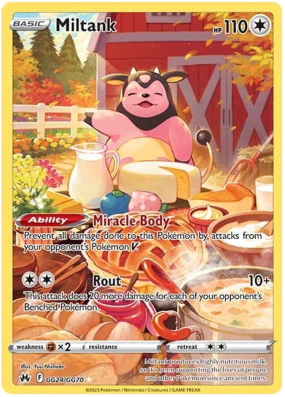 Miltank Crown Zenith Galarian Gallery Pokemon Card Single