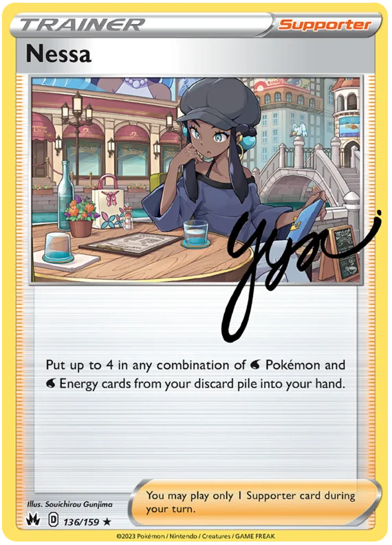 Nessa Crown Zenith Pokemon Card Single