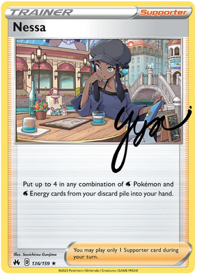 Nessa Crown Zenith Pokemon Card Single