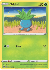 Oddish Lost Origin Pokemon Single Card 001/196
