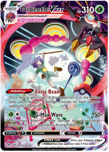 Orbeetle VMAX Lost Origin Trainer Gallery Pokemon Single Card TG13/TG30