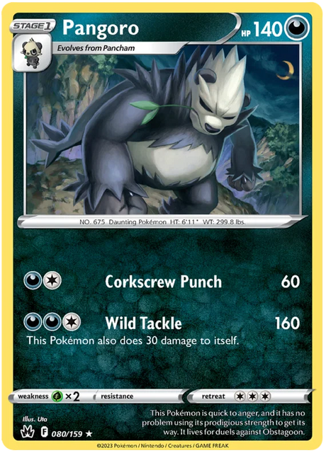 Pangoro Crown Zenith Pokemon Card Single