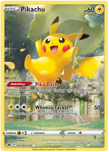 Pikachu Crown Zenith Galarian Gallery Pokemon Card Single