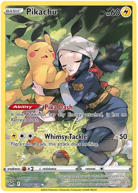 Pikachu Lost Origin Trainer Gallery Pokemon Single Card TG05/TG30