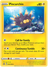 Pincurchin Crown Zenith Pokemon Card Single