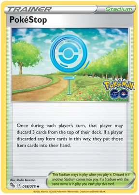 PokeStop Pokemon GO Card Singles 068/078