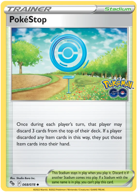 PokeStop Pokemon GO Card Singles 068/078