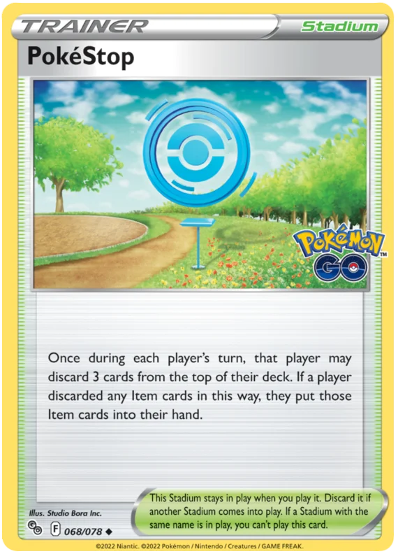 PokeStop Pokemon GO Card Singles 068/078