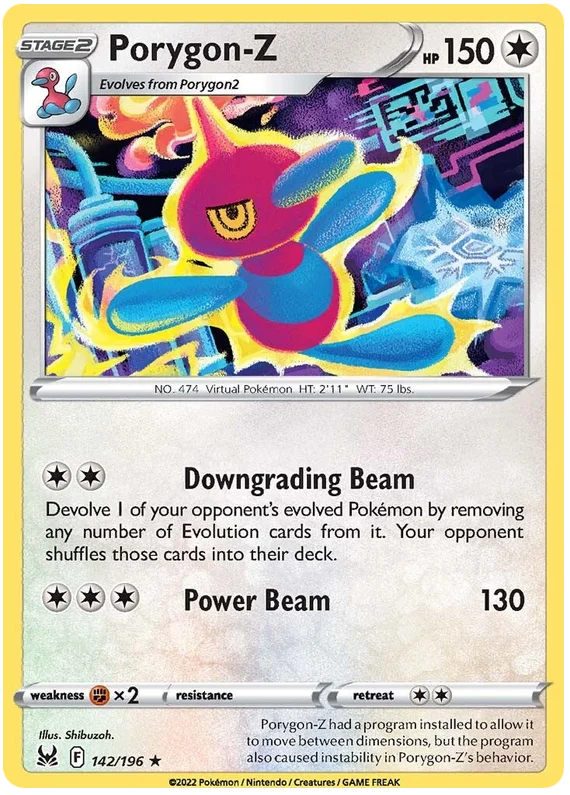 Porygon-Z Lost Origin Pokemon Single Card 142/196