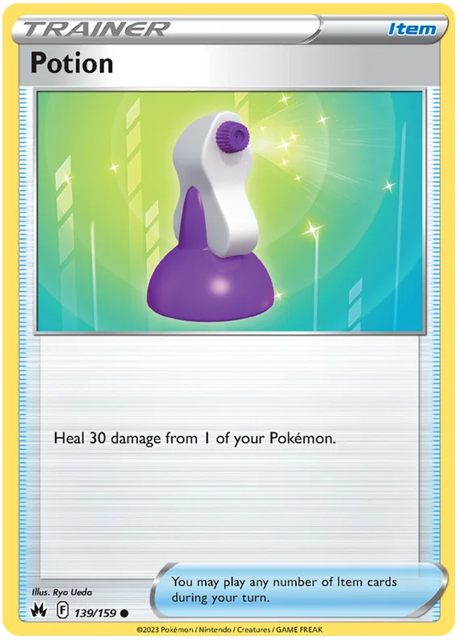 Potion Crown Zenith Pokemon Card Single