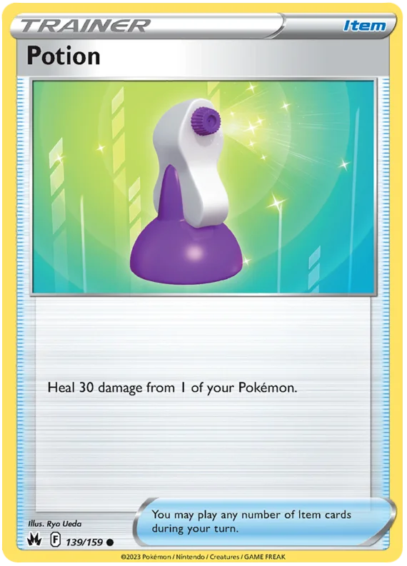 Potion Crown Zenith Pokemon Card Single