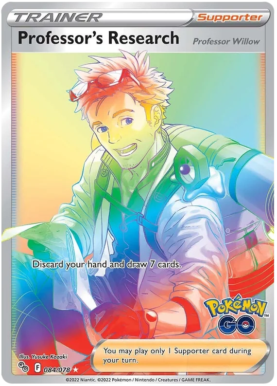 Professor's Research (Secret) Pokemon GO Card Singles 084/078 Favorite Hobby Professor's Research (Secret) Pokemon GO Card Singles 084/078 Favorite Hobby