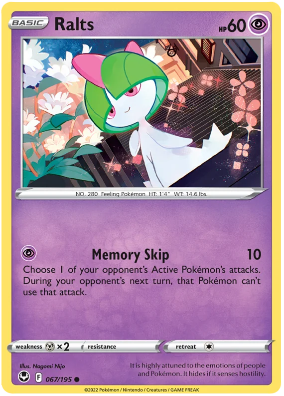 Ralts Silver Tempest Pokemon Card Single
