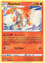 Rapidash Silver Tempest Pokemon Single 022/195