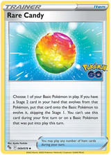 Rare Candy Pokemon GO Card Singles 069/078