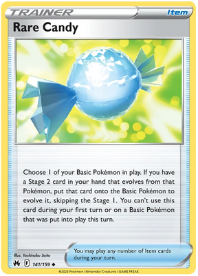 Rare Candy Crown Zenith Pokemon Card Single