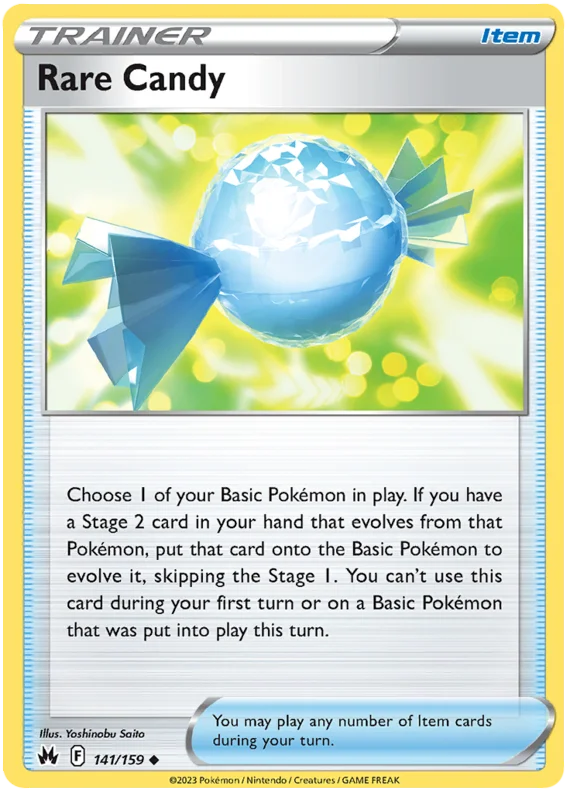 Rare Candy Crown Zenith Pokemon Card Single
