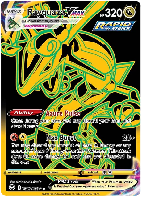 Rayquaza VMAX  Silver Tempest Pokemon Single TG29/TG30