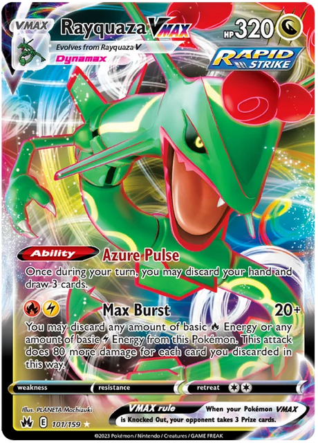 Rayquaza VMAX 101 Crown Zenith Pokemon Card Single